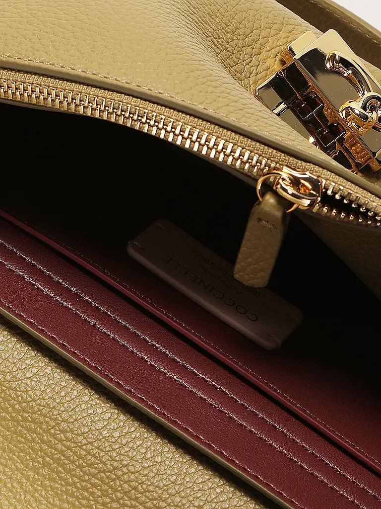 COCCINELLE | Sac en cuir - Sac bandoulière C-ME LOCK Medium | Vert