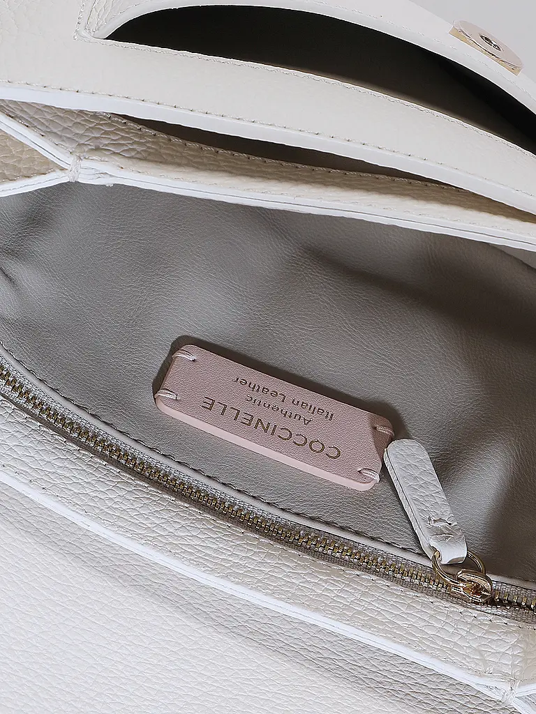 COCCINELLE | Sac en cuir - Sac bandoulière COCCINELLE C-ME | Crème