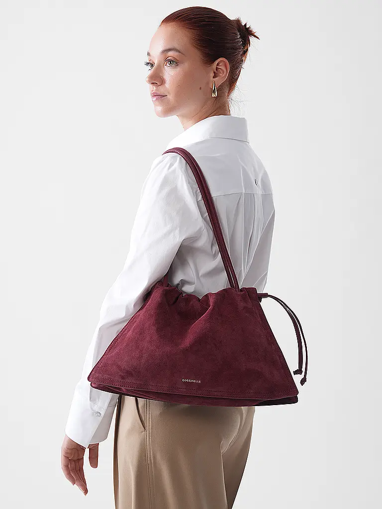 COCCINELLE | Sac en cuir - Sac bandoulière COCCINELLEDULSE | dunkelrot