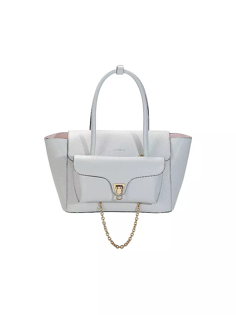 COCCINELLE | Sac en cuir - Shopper DOBBLE BEAT | Bleu clair