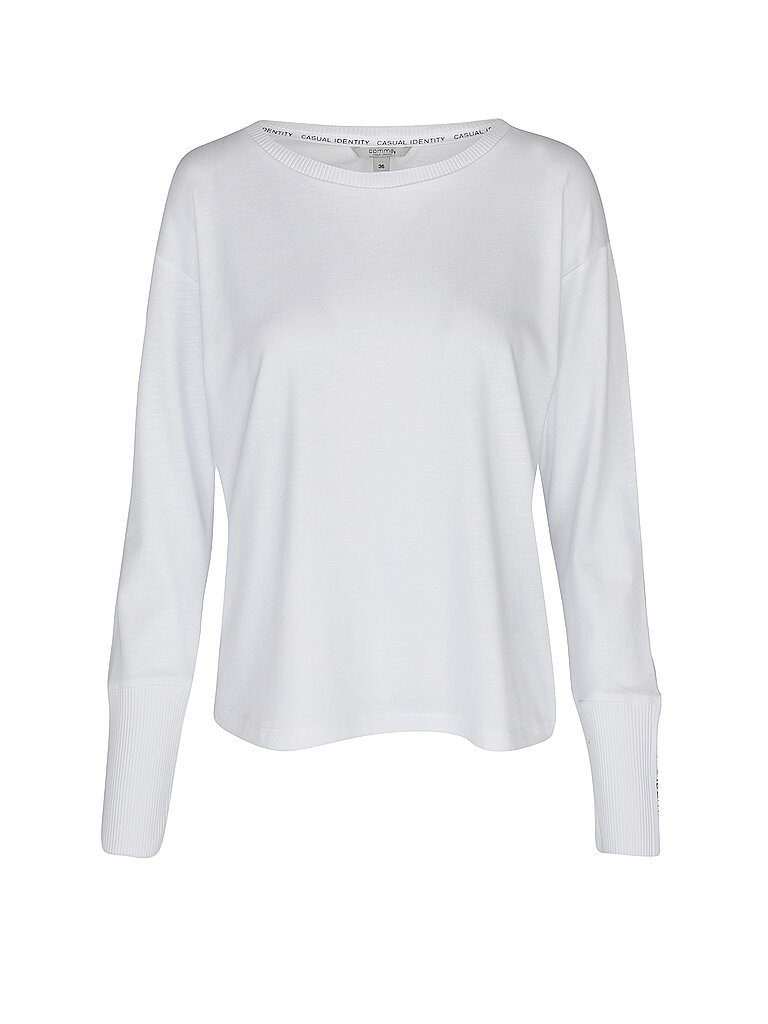 T-shirt à manches longues blanc 44