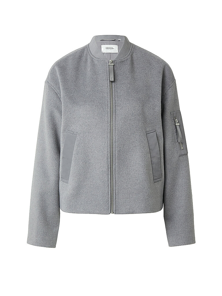 Identity Veste en laine gris M