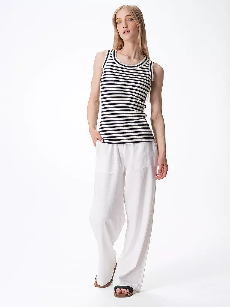 COMMA IDENTITY | Leinenhose | Blanc