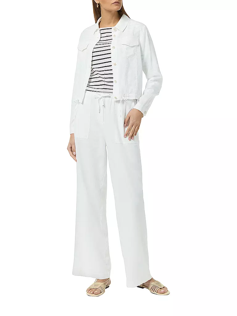 COMMA IDENTITY | Leinenhose | Blanc