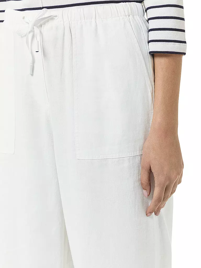 COMMA IDENTITY | Leinenhose | Blanc