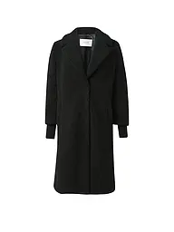 COMMA IDENTITY | Manteau aspect fourrure | Noir