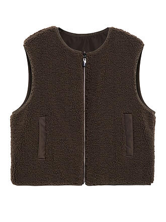 COMMA | Gilet en fausse fourrure
