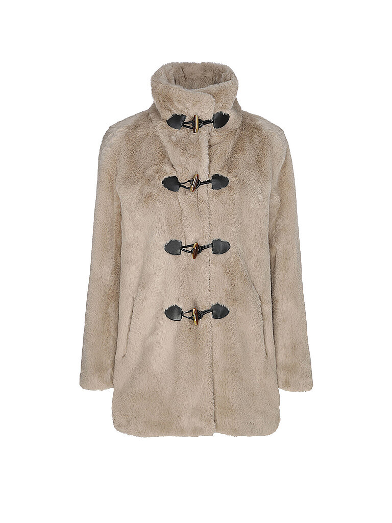 Veste aspect fourrure beige 34