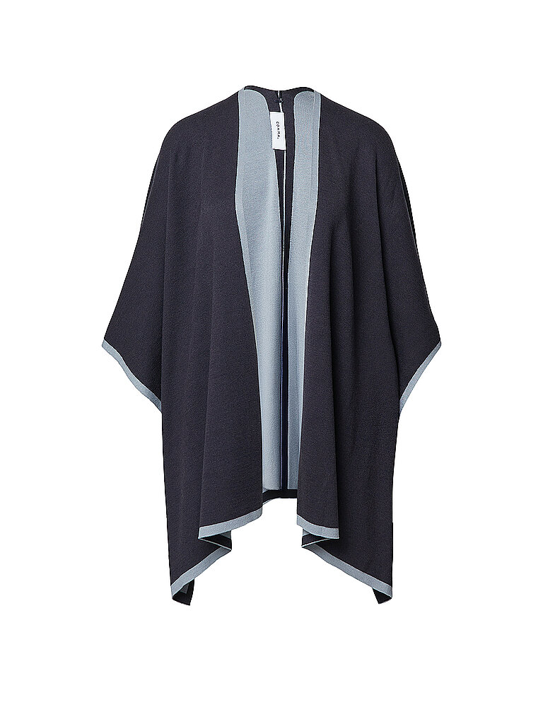 Comma Cape - Poncho bleu marine