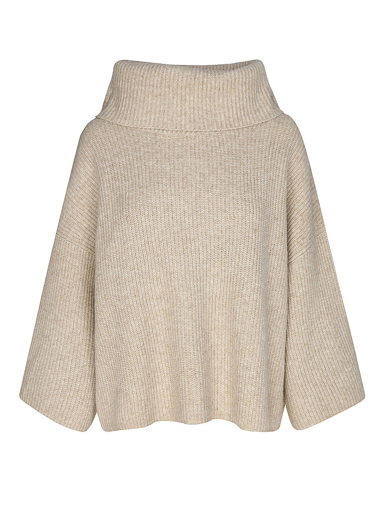 Comma Pull à col roulé beige L