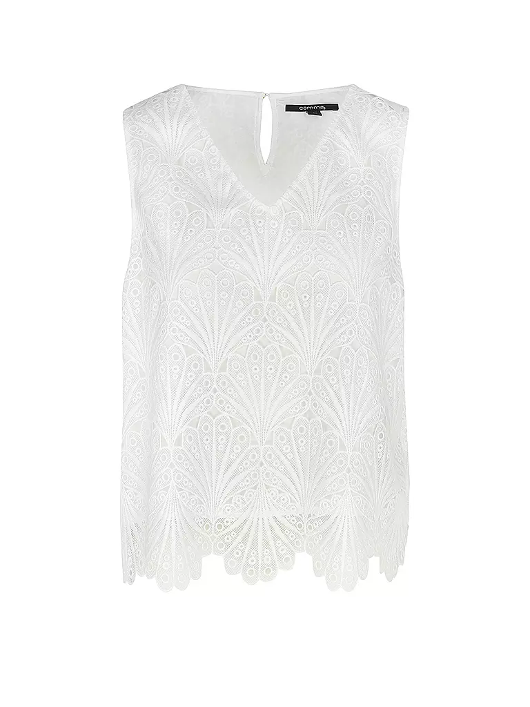 COMMA | Bluse | Blanc