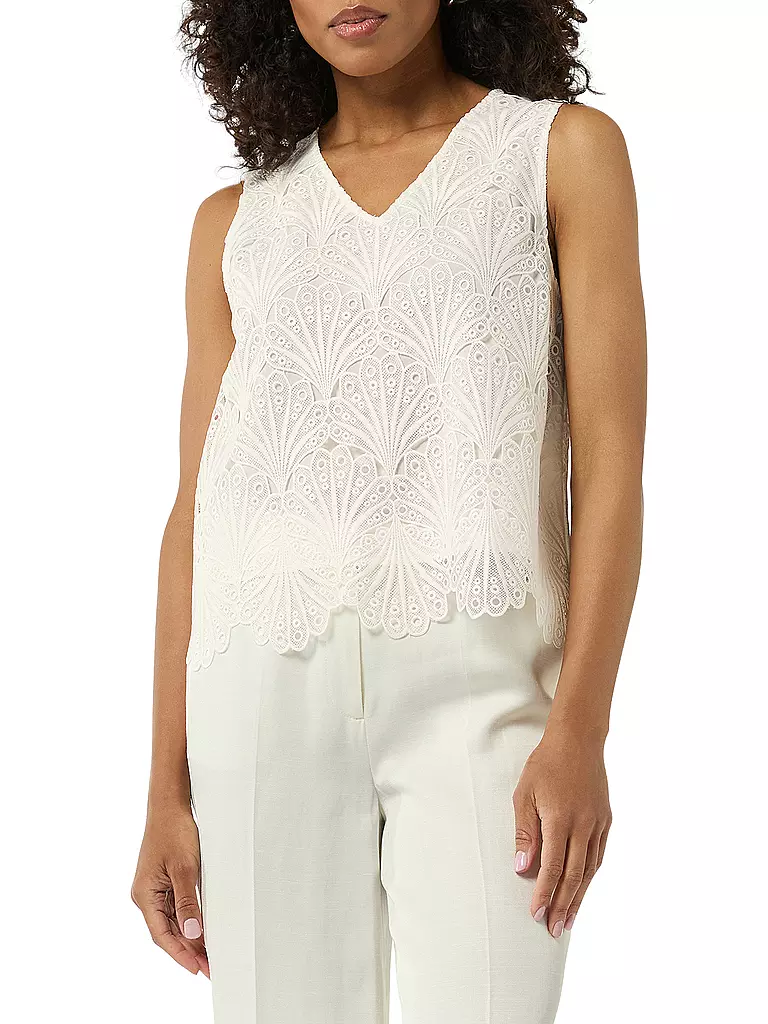 COMMA | Bluse | Blanc