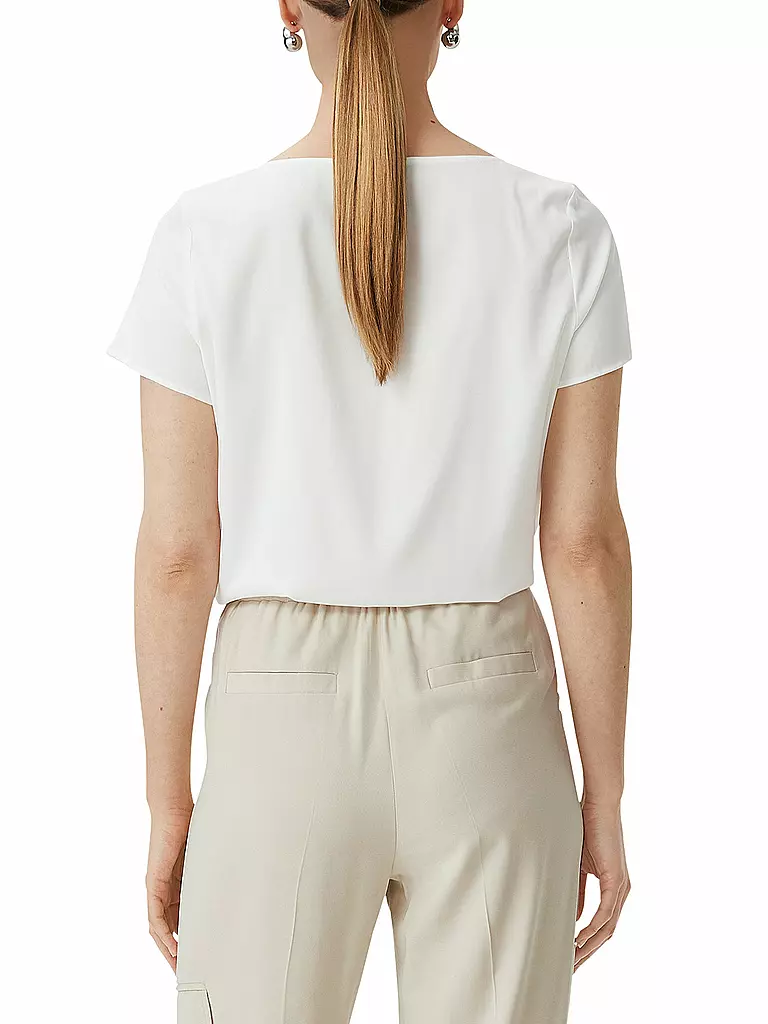 COMMA | Blusenshirt  | Blanc