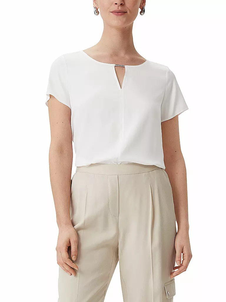 COMMA | Blusenshirt  | Blanc