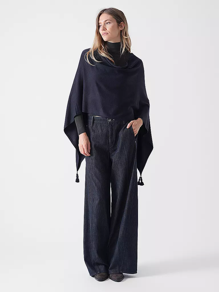 COMMA | Cape - Poncho | dunkelblau