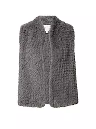 COMMA | Gilet aspect fourrure | Gris