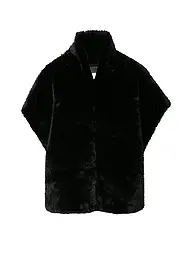 COMMA | Gilet aspect fourrure | Noir