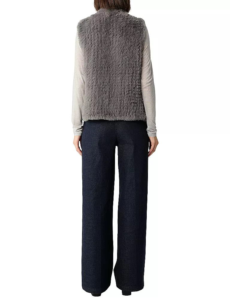 COMMA | Gilet aspect fourrure | 