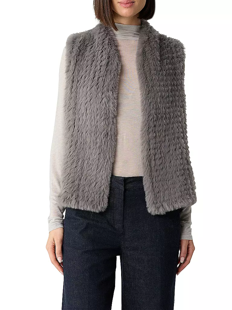 COMMA | Gilet aspect fourrure | 