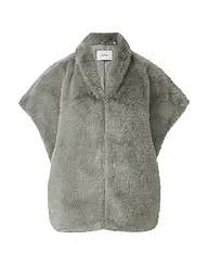 COMMA | Gilet aspect fourrure | Gris