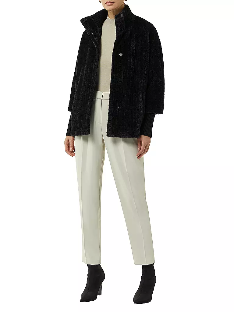 COMMA | Jacke in Felloptik | Noir