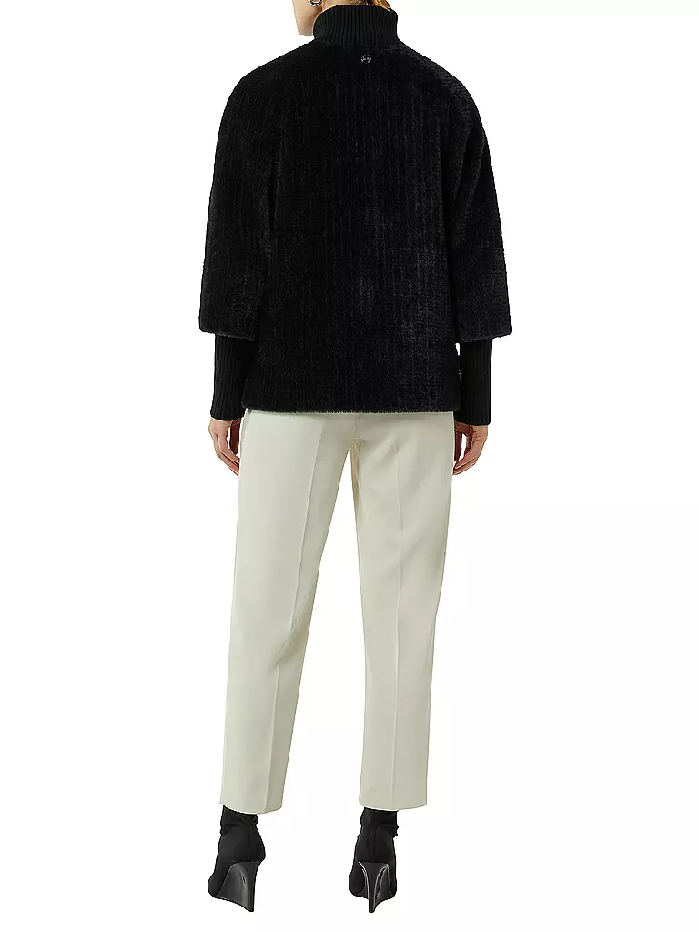 COMMA | Jacke in Felloptik | Noir