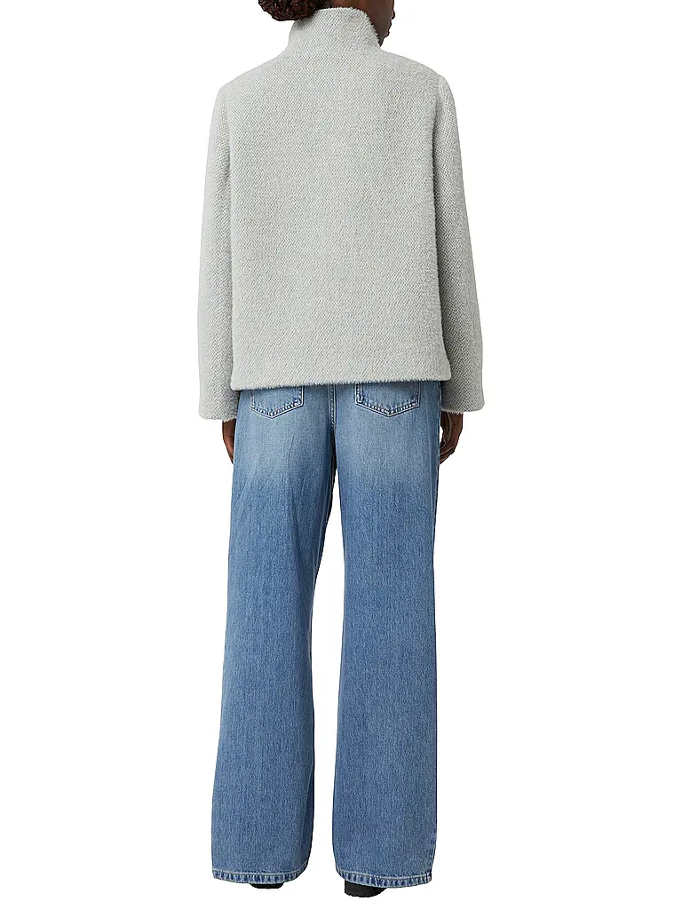 COMMA | Jacke in Felloptik | Gris clair