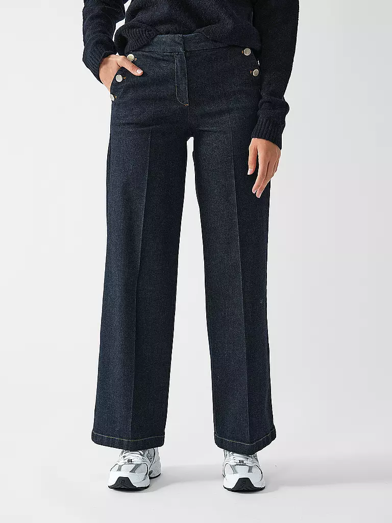 COMMA | Jeans Wide Leg | Bleu foncé