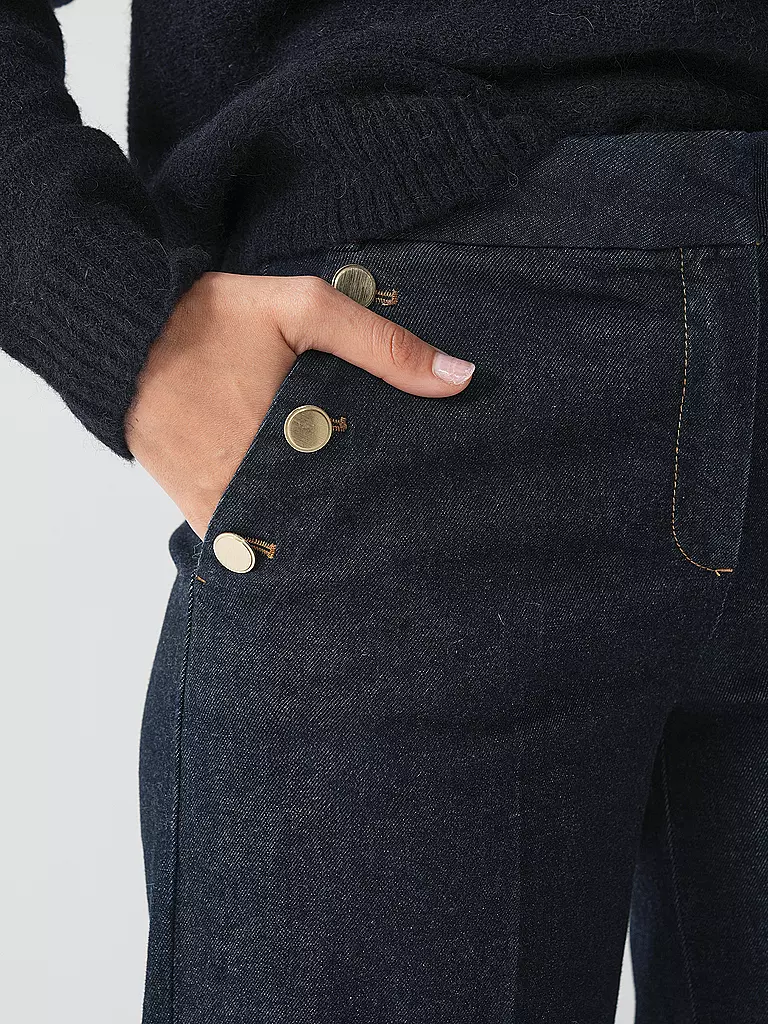 COMMA | Jeans Wide Leg | Bleu foncé