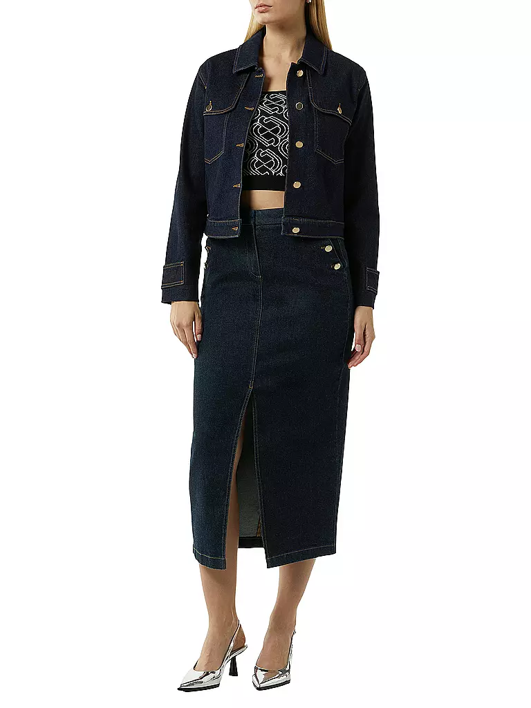 COMMA | Jeansrock | Bleu foncé