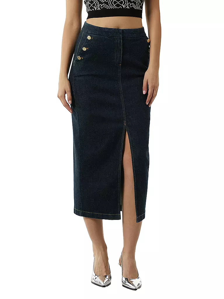 COMMA | Jeansrock | Bleu foncé