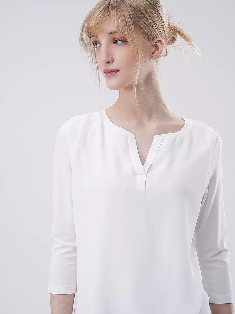 COMMA | Langarmshirt  | Blanc