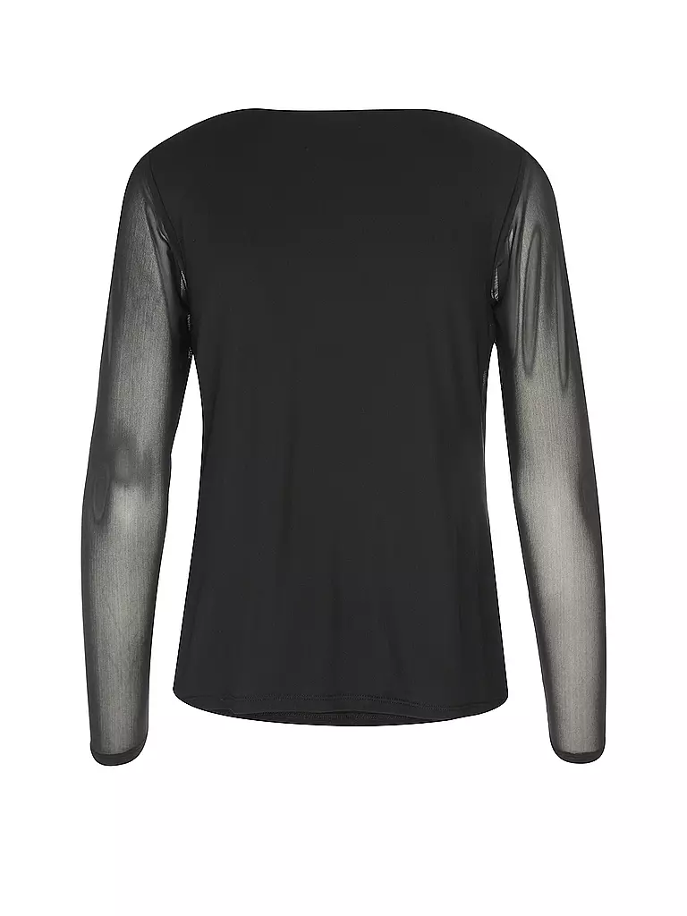 COMMA | Langarmshirt  | Noir