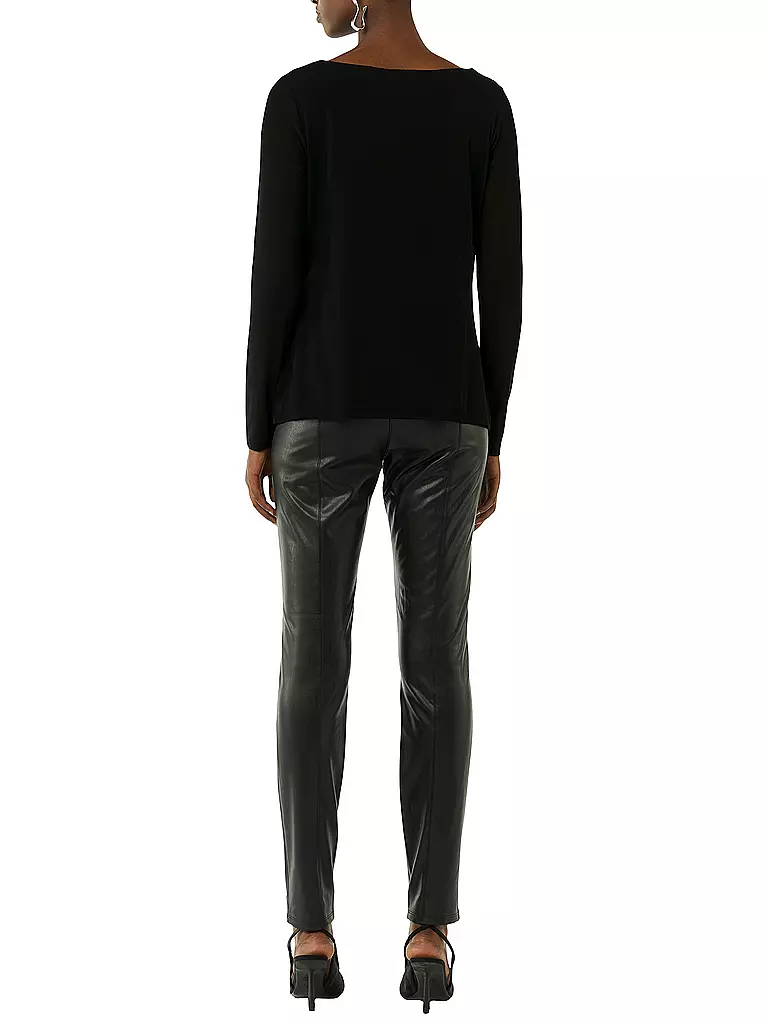 COMMA | Langarmshirt  | Noir
