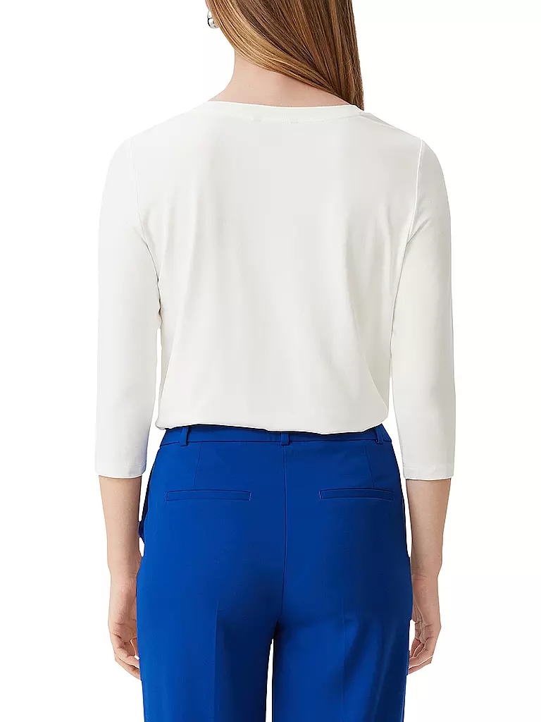 COMMA | Langarmshirt  | Blanc
