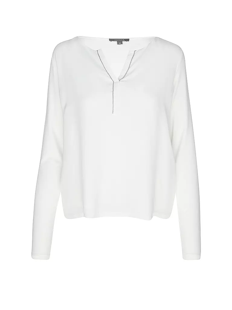 COMMA | Langarmshirt | Blanc