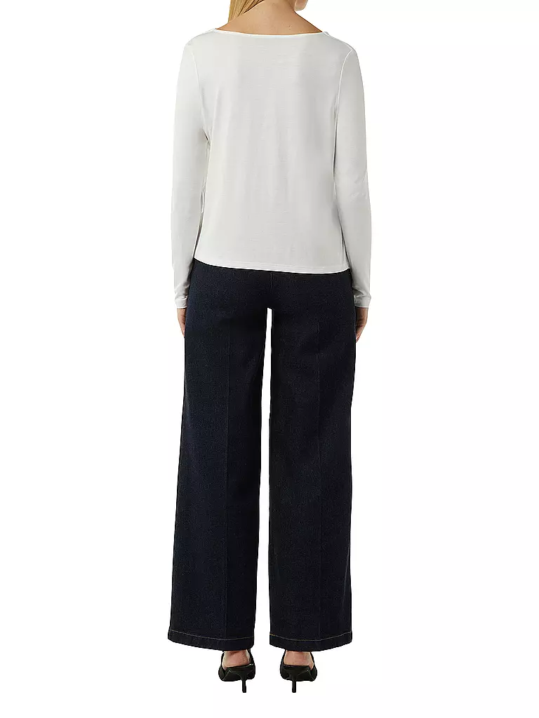 COMMA | Langarmshirt | Blanc