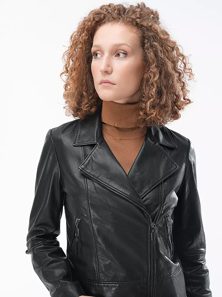 COMMA | Lederjacke | Noir