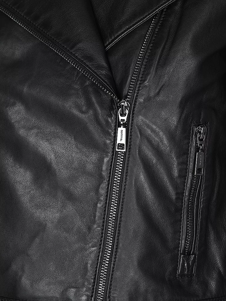 COMMA | Lederjacke | Noir