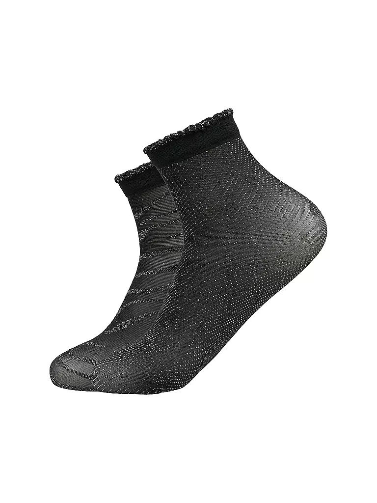 COMMA | Lot de 2 paires de chaussettes blanches | Noir