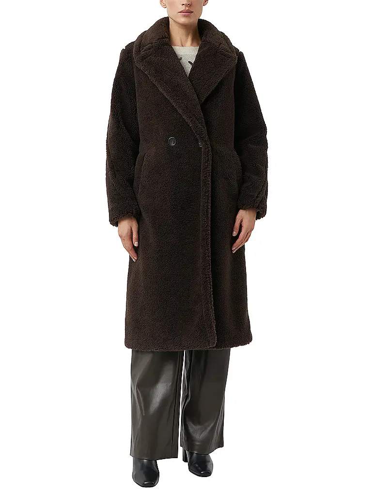 COMMA | Manteau aspect fourrure | Beige