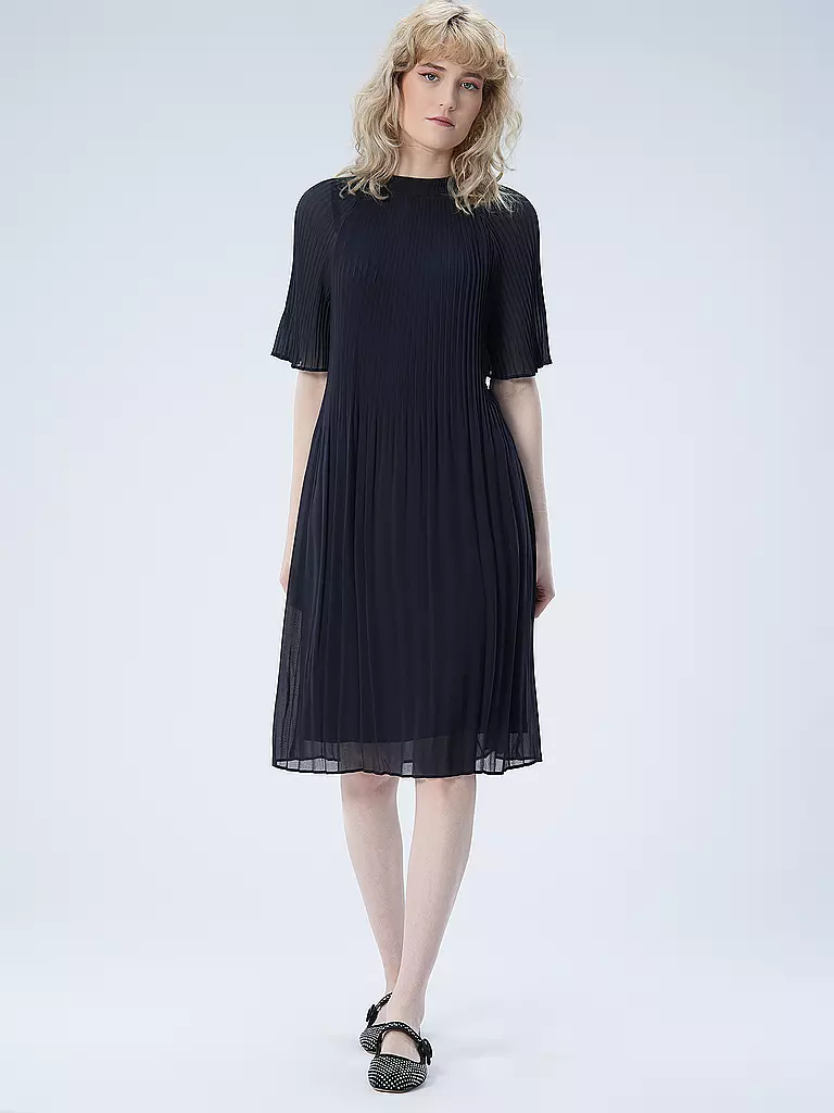 COMMA | Midikleid  | Bleu foncé