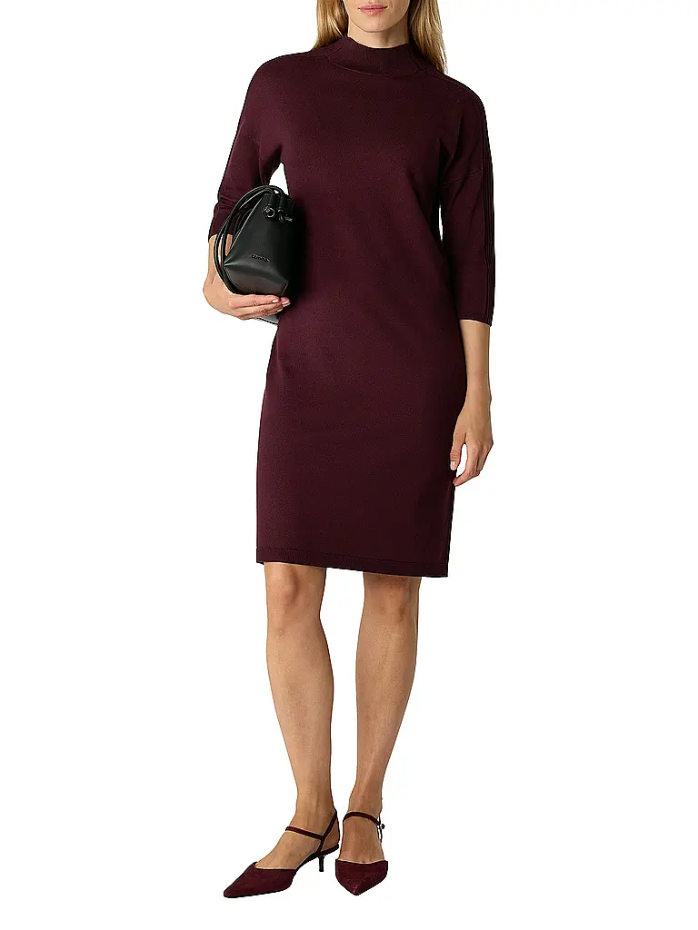 COMMA | Midikleid | dunkelrot