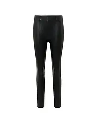 COMMA | Pantalon aspect cuir | Noir