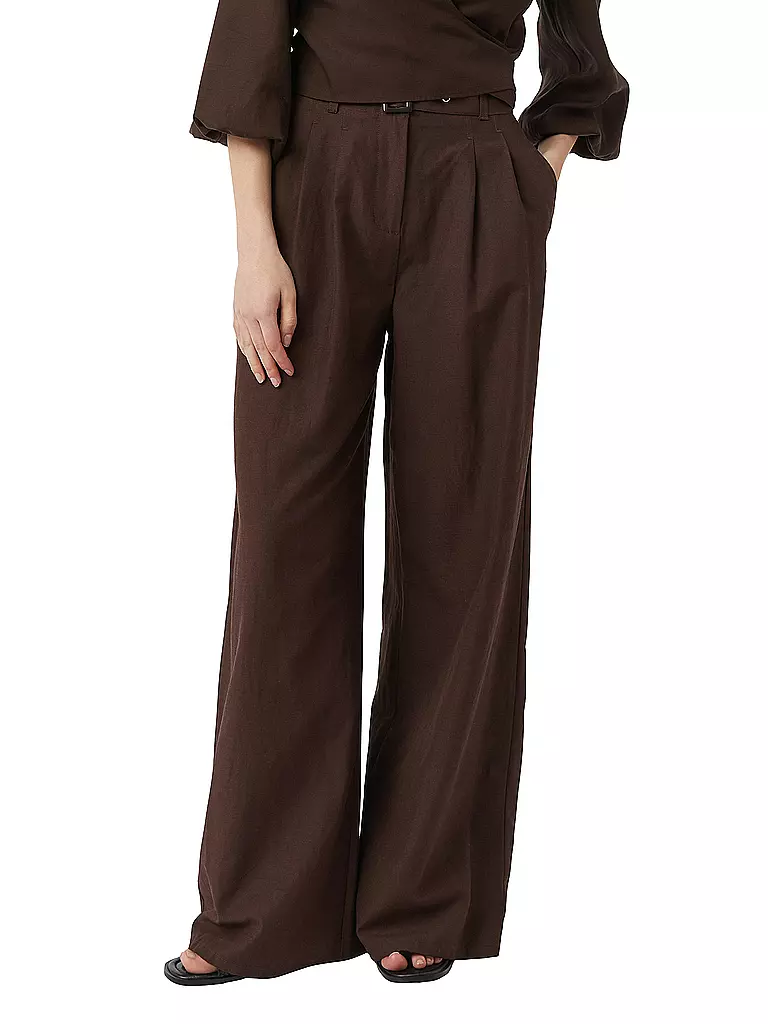 COMMA | Pantalon Marlene | Marron