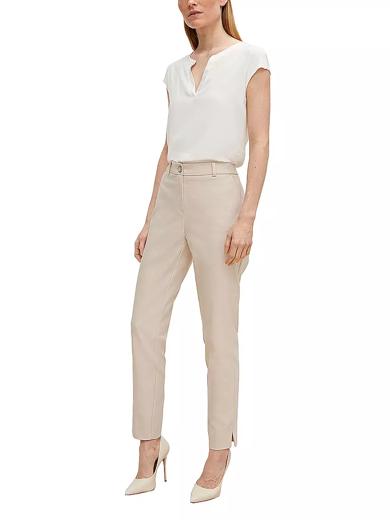 COMMA | Pantalon slim 7/8 | beige