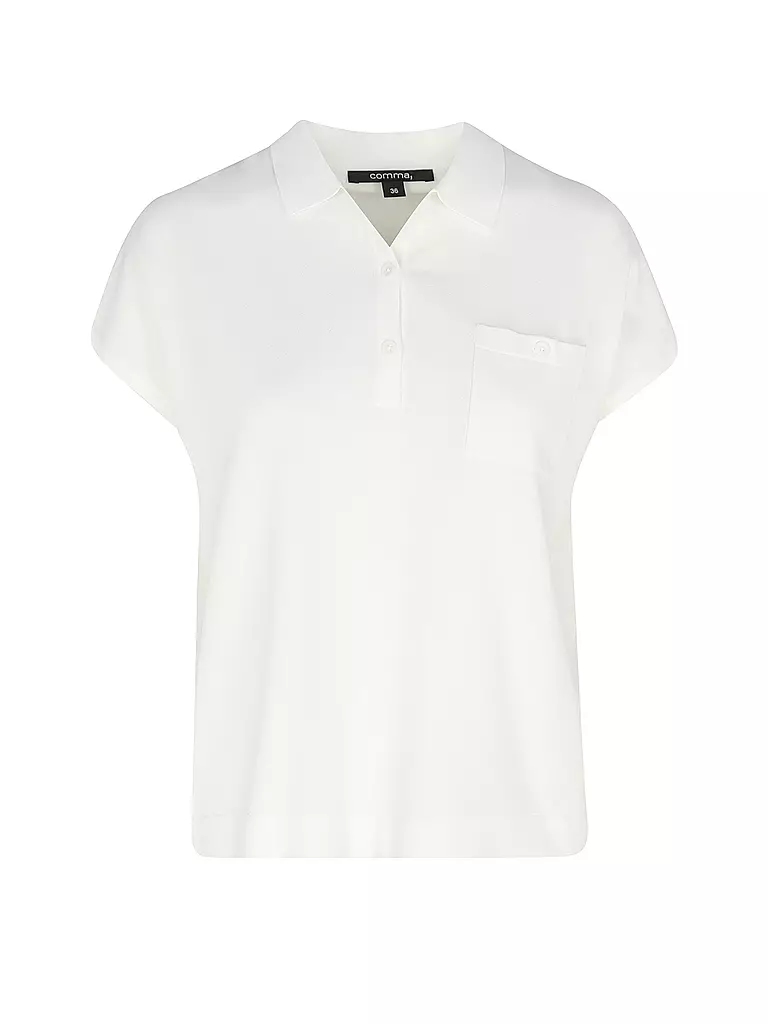 COMMA | Poloshirt | Blanc