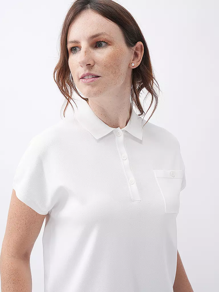 COMMA | Poloshirt | Blanc