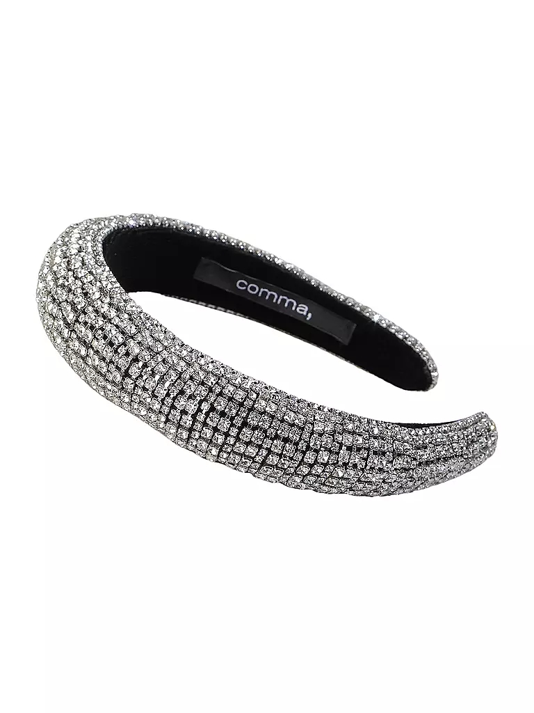 COMMA | Serre-tête avec perles décoratives | Argent