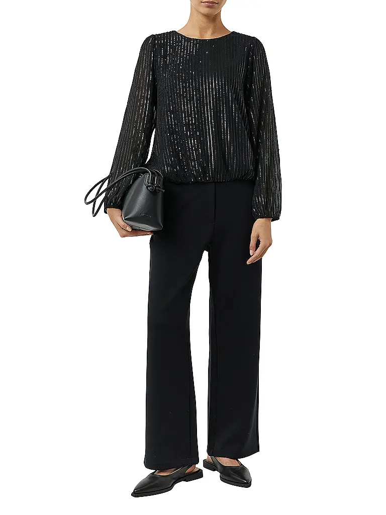 COMMA | T-shirt blouse | Noir